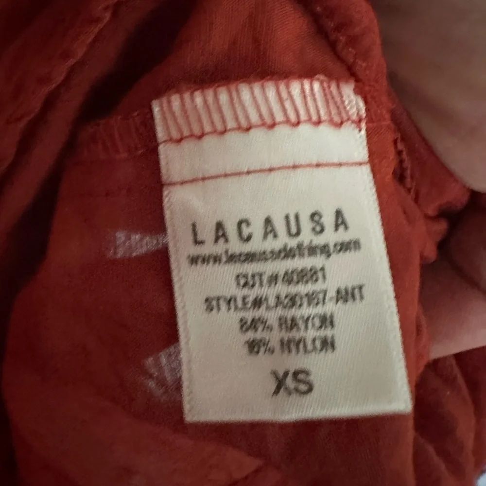 Anthropologie Lacausa Red Sleeveless slip Dress - Picture 6 of 7